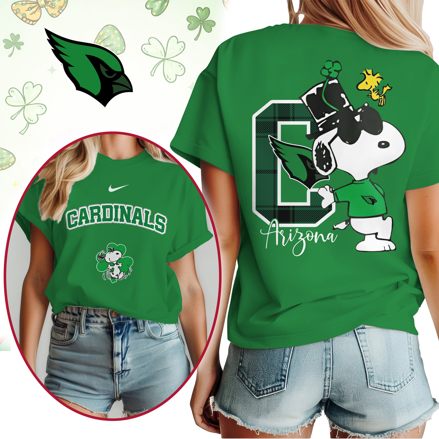 AC Premium NFL Snoopy St. Patricks Day Shirt DDT NTL