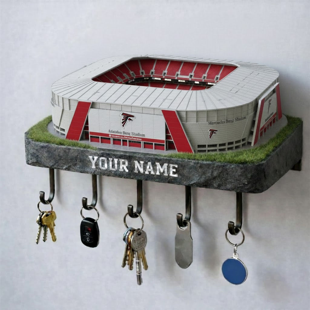 AF Stadium Premium NFL Wood Key Hanger DDT NHM