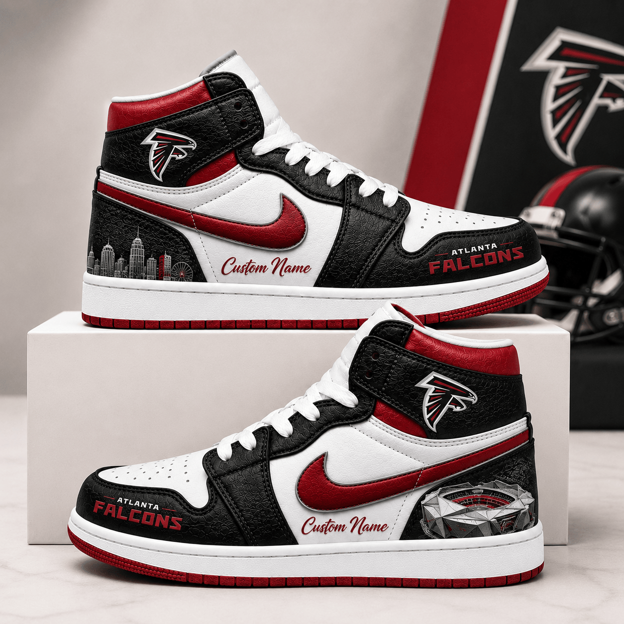 AF x NFL Luxury Air Jordan 1 Sneakers 230626