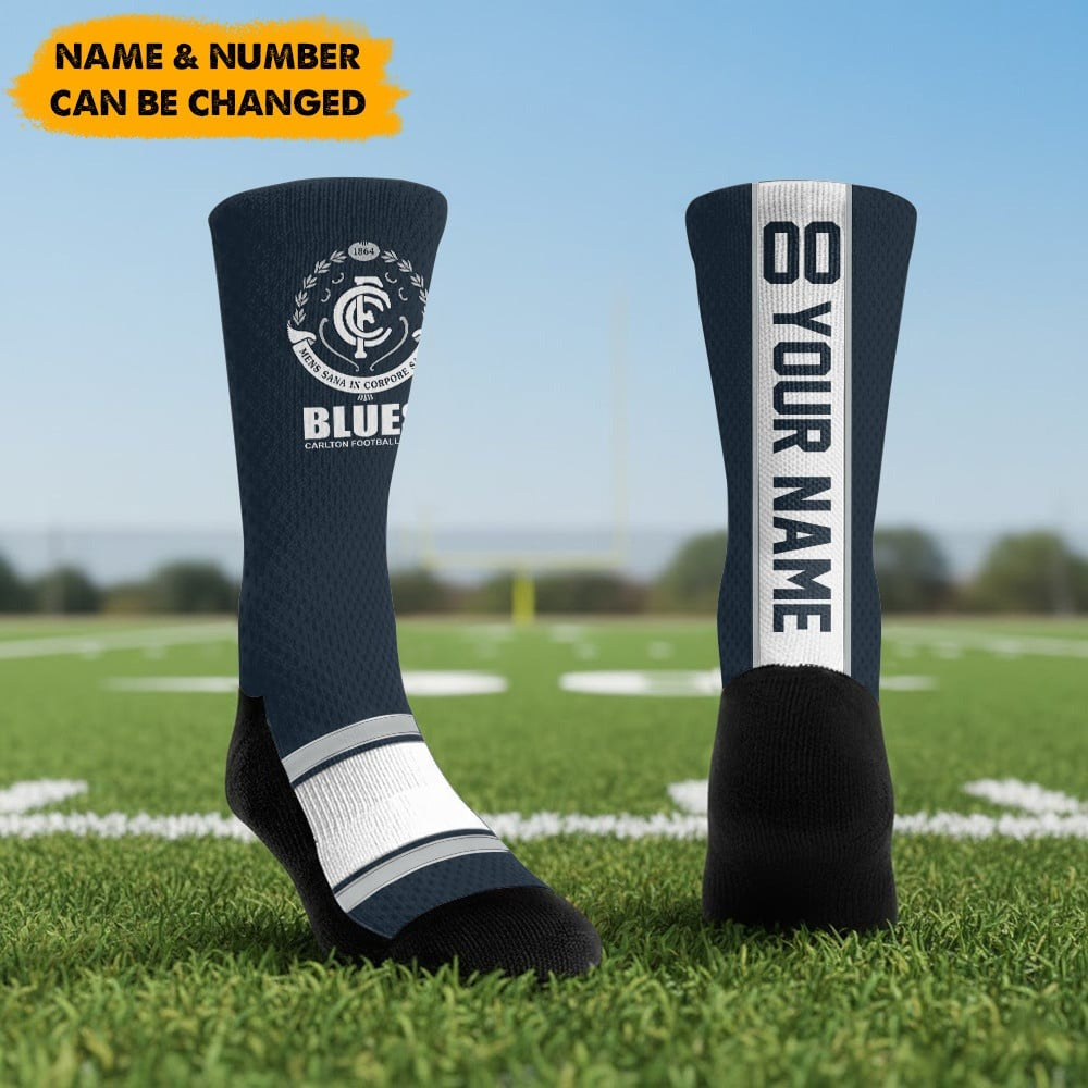 AFL x CAR New Socks Custom Any Name & Number Gifts FOR FAN NDT NHM