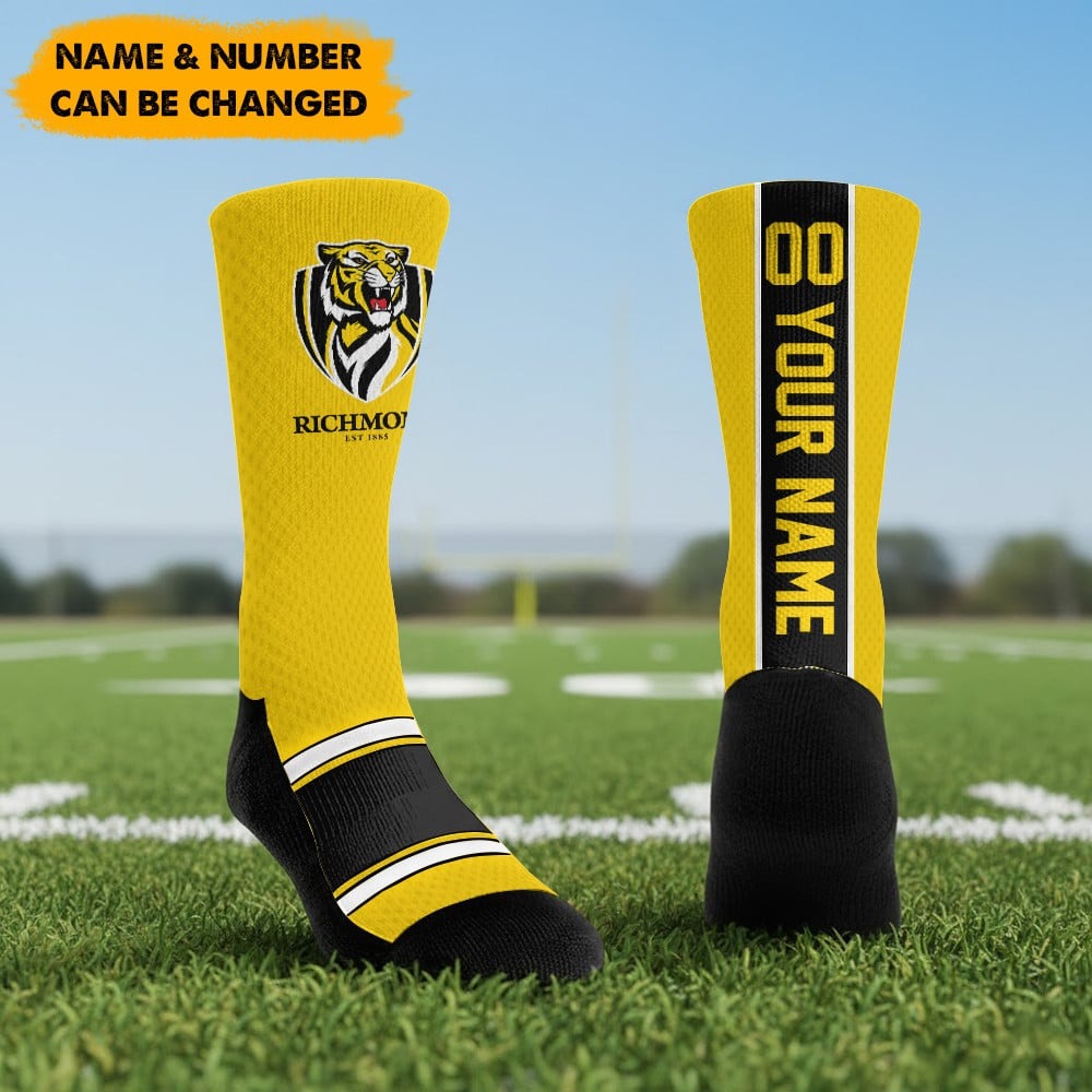 AFL x RIC New Socks Custom Any Name & Number Gifts FOR FAN NDT NHM