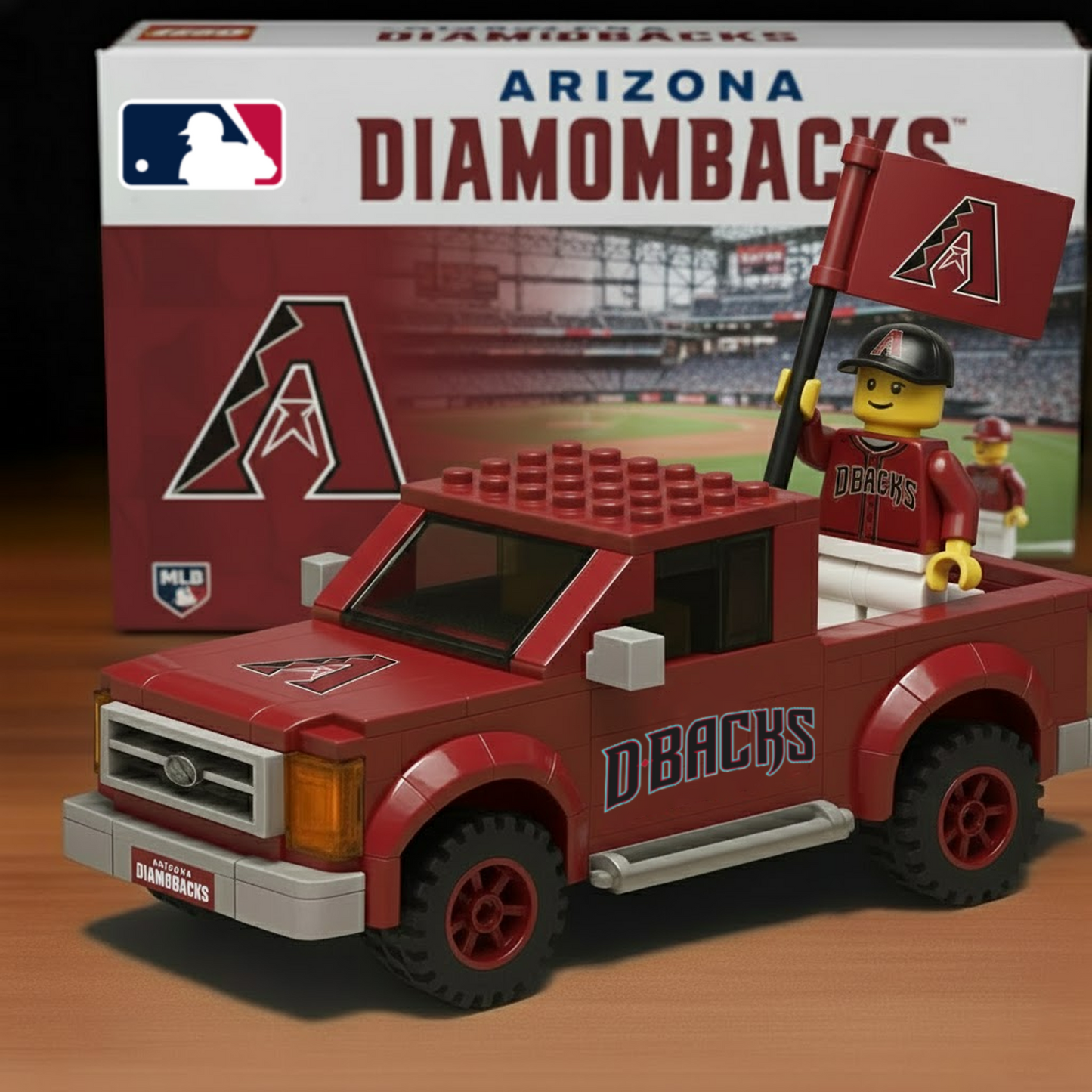 ARI x MLB Building Blocks Truck Toy Set DatND DVT