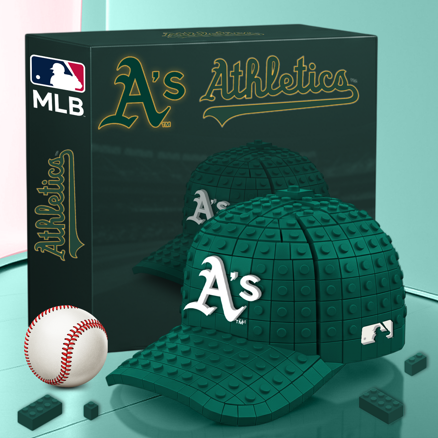 ATH MLB 3D Baseball Cap Block Set V1 NAK PTTD
