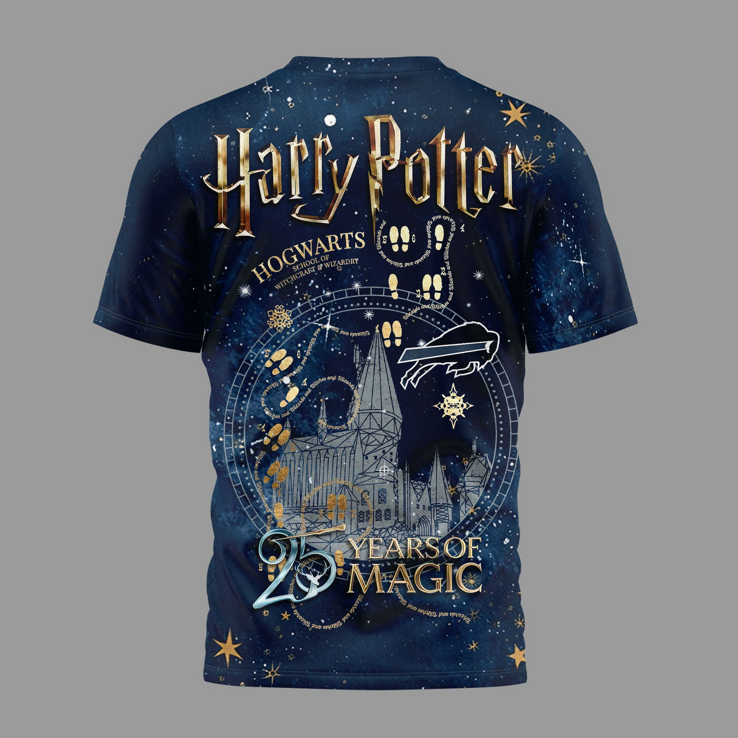 BB Premium NFL Harry Potter 25 Years Of Magic 3D Shirt DDT CTND