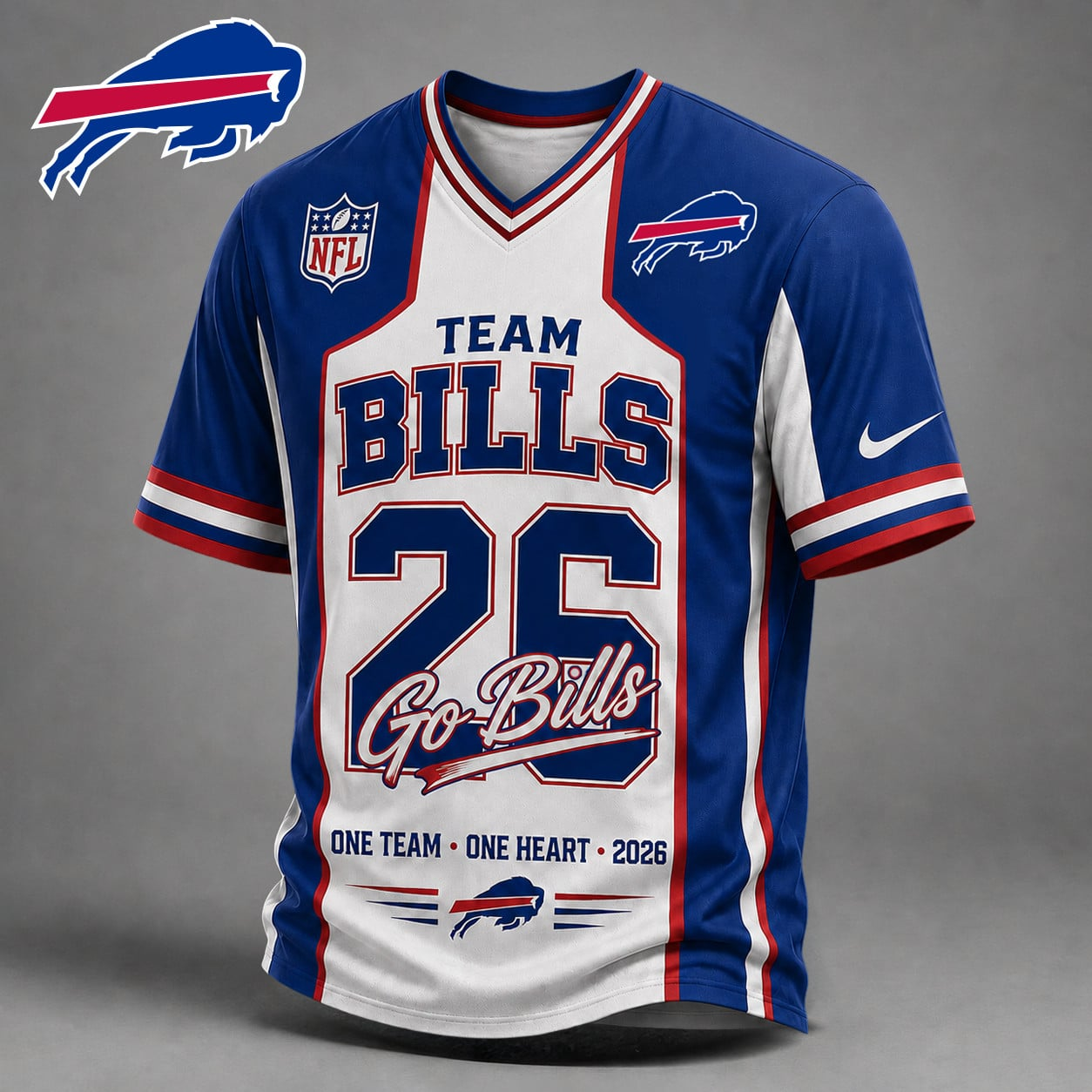 BB Premium NFL Team Pride V-Neck Jersey DDT 010626 HLPHUONG