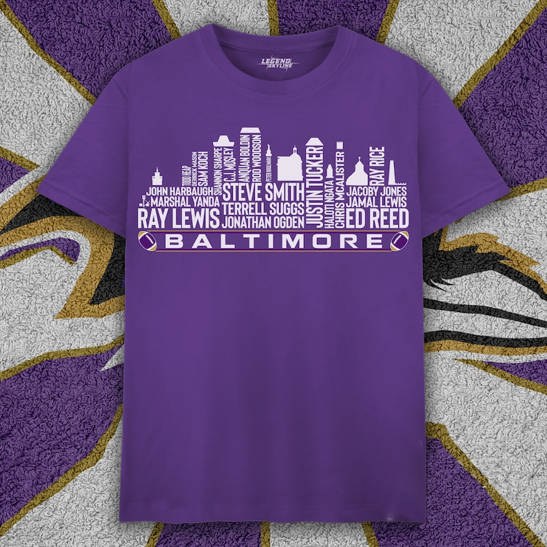 BR Football Greatest Of All Time Team Legends, City Skyline Shirt DDT CTND
