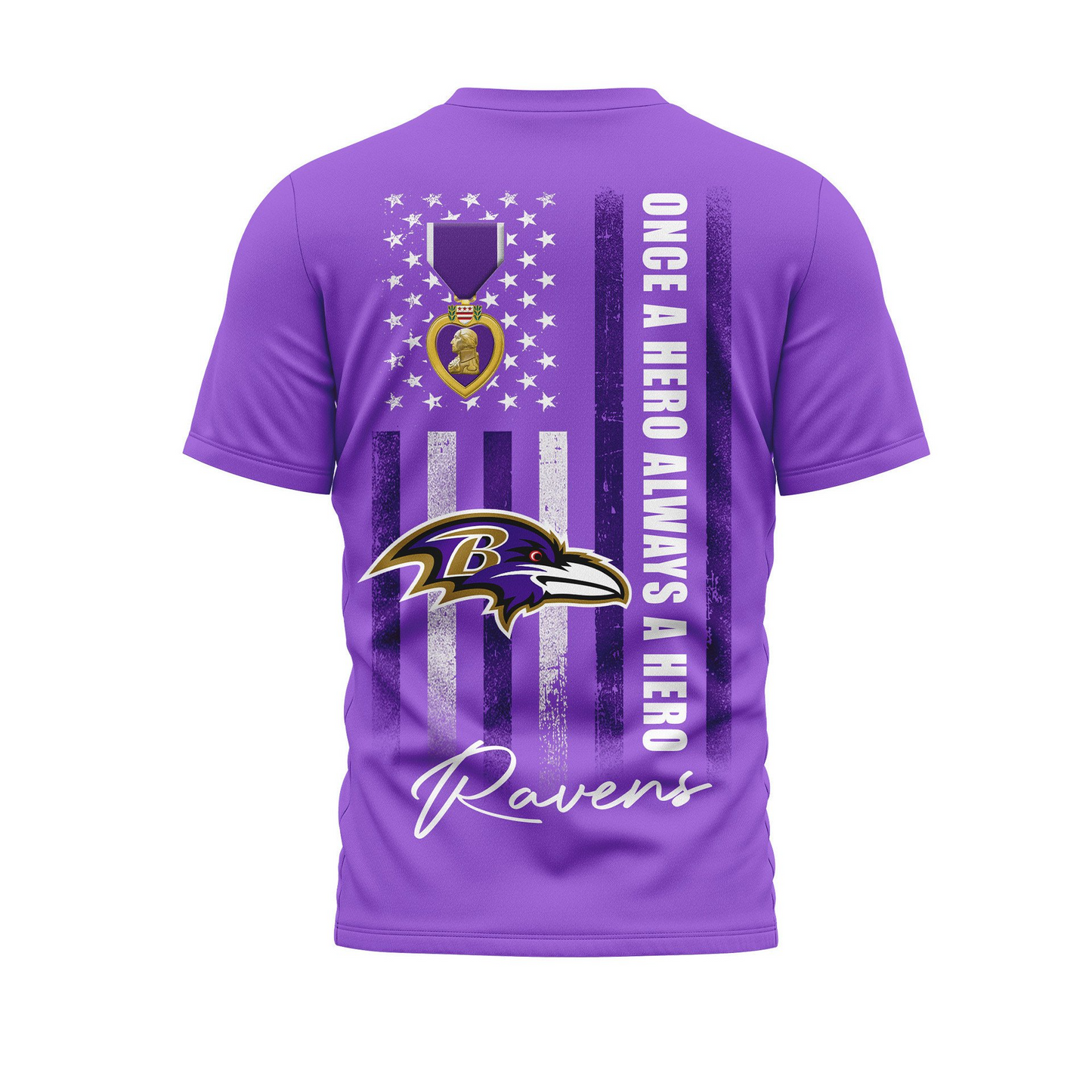 BR Premium National Purple Hear Day 3D Shirt 300626