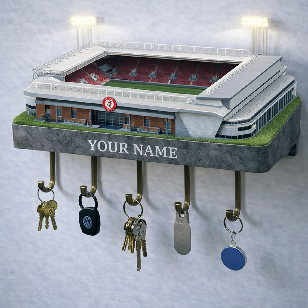 BRI Stadium Premium EFL Wood Key Hanger DDT NTL