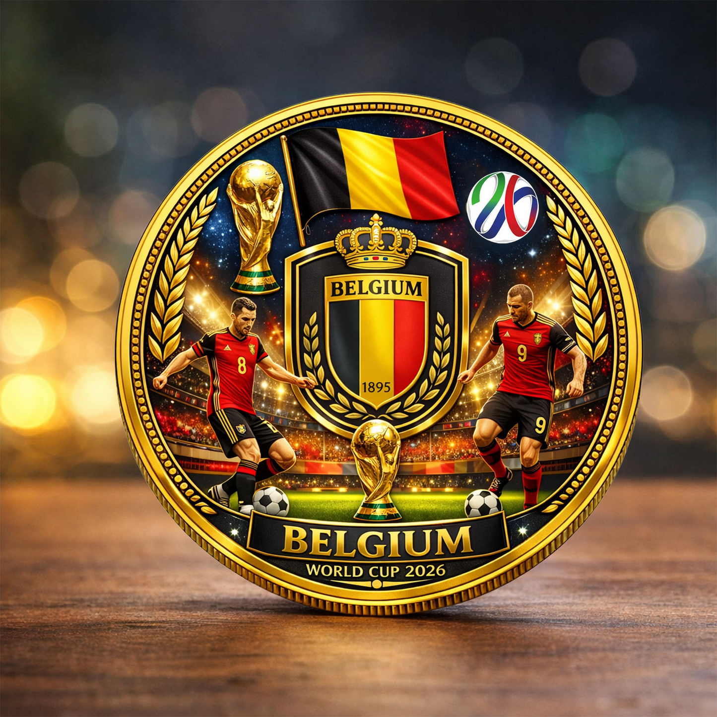 Belgium Premium World Cup Commemorative Coin DDT CTND
