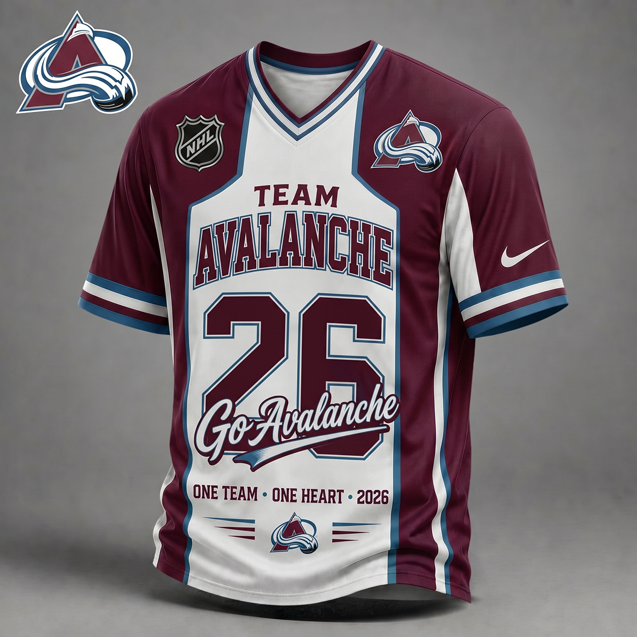 CA Premium NHL Team Pride V-Neck Jersey DDT 010626 HLPHUONG