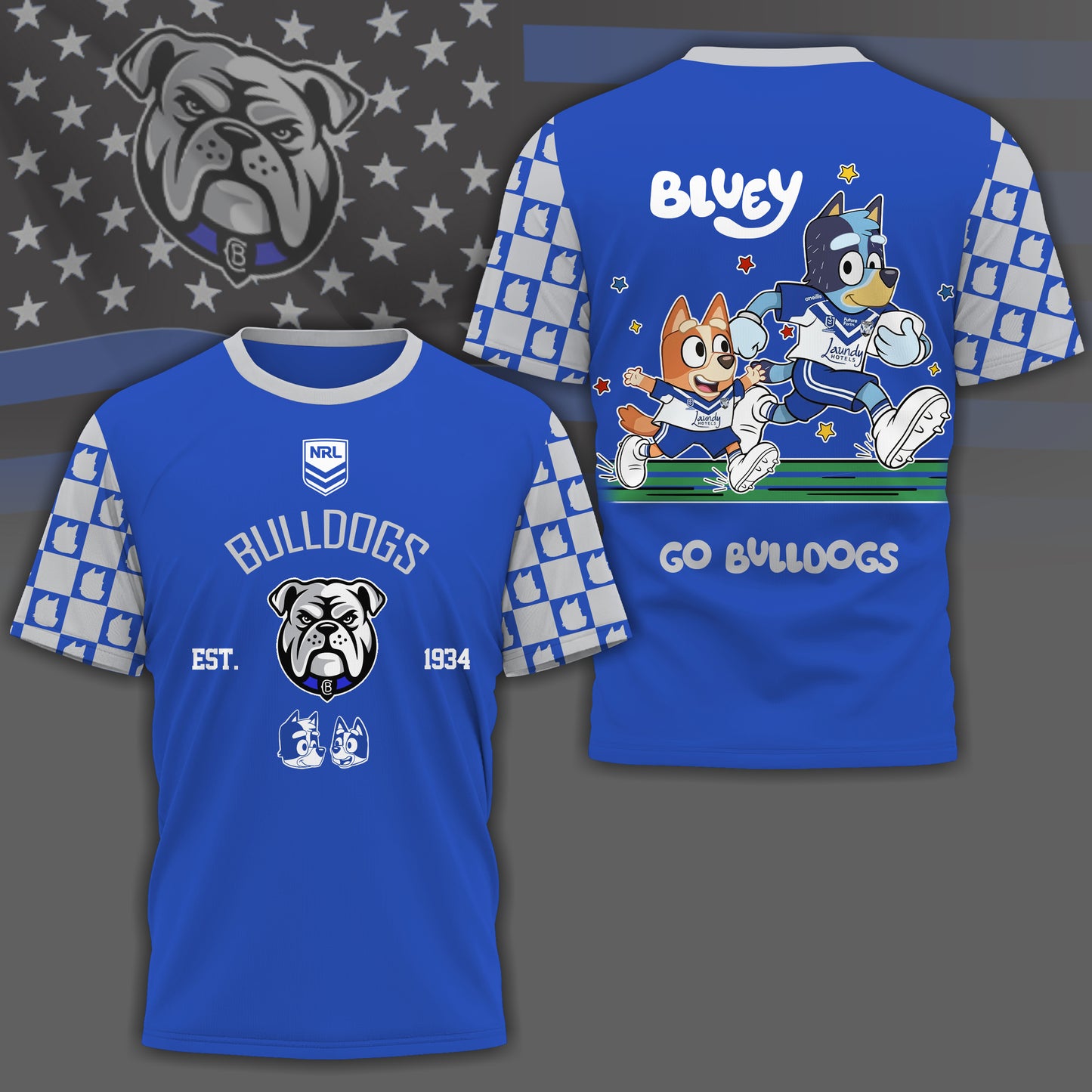 CBB x NRL Premium Bluey 3D Shirt DDT TTTZ