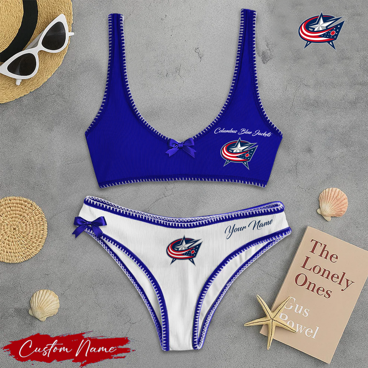 CBJ X PREMIUM NHL BIKINI SET LIMITED EDITIONS FOR VALENTINES DAY NDT NHT