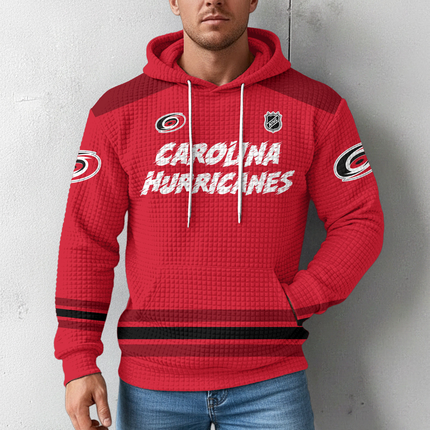 CH Premium NHL Sorry Busy Hockey Waffle Hoodie DDT NTL