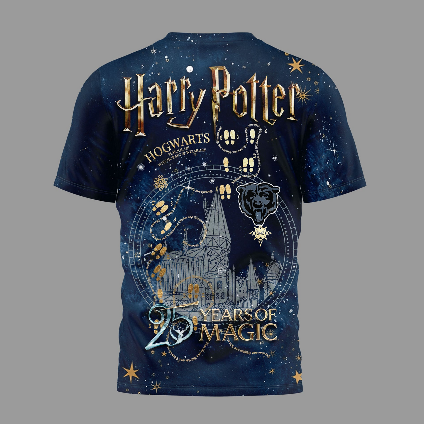 CHI Premium NFL Harry Potter 25 Years Of Magic 3D Shirt DDT CTND