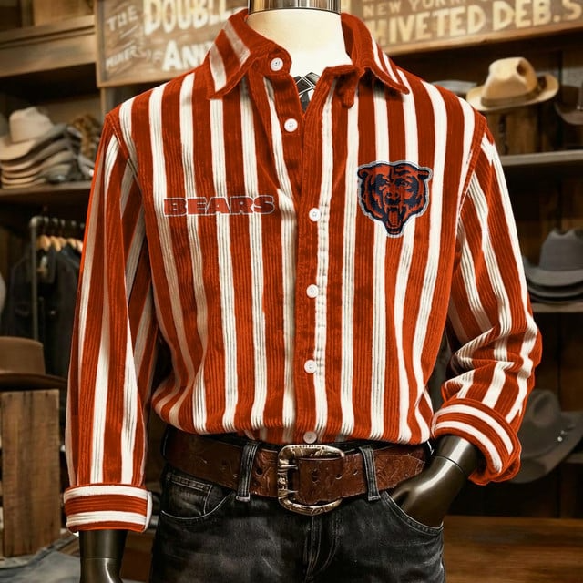 CHI x NFL Color Stripe Corduroy Shirt DDT NTL