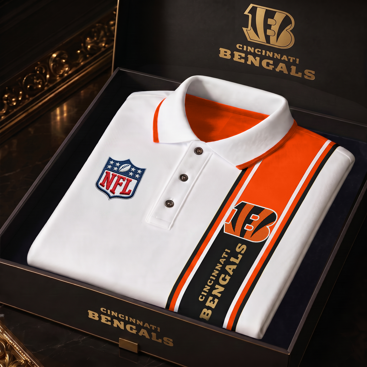 CIN x NFL Luxury V3 Polo Shirt 260626