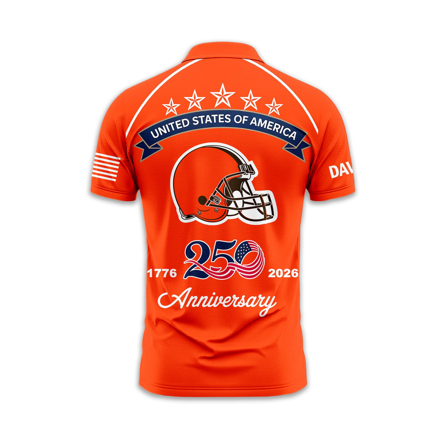 CLE Premium NFL American Semiquincentennial Polo Shirt 010726