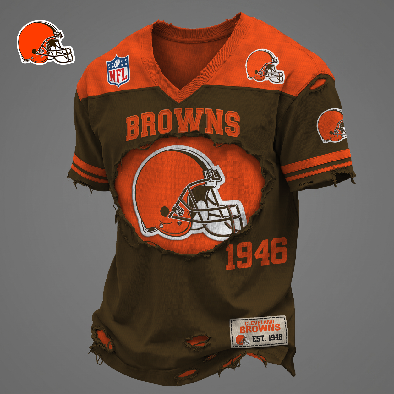 CLE x NFL Luxury V6 Classic T-shirt DDT 030626 NTL