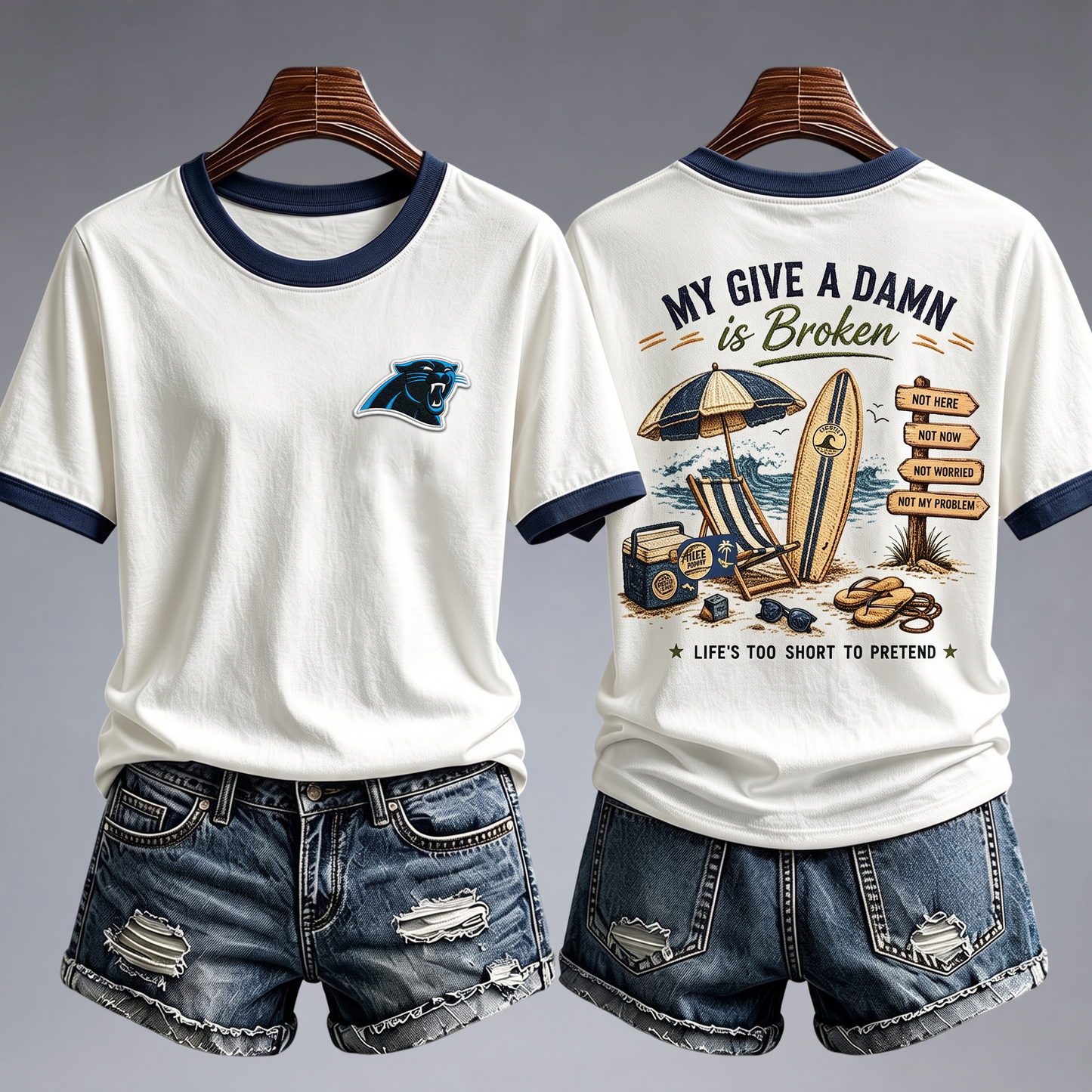 CP x NFL My Give A Damn Is Broken Shirt