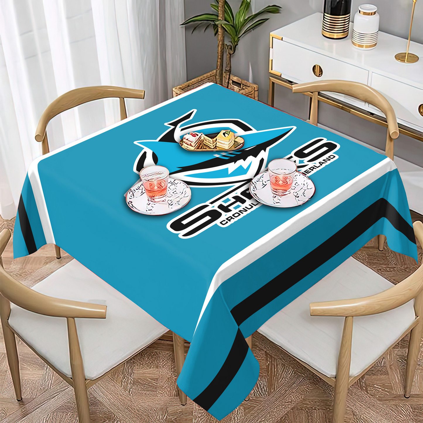 CRO Premium NRL Square Tablecloth For Fan NDT NHT