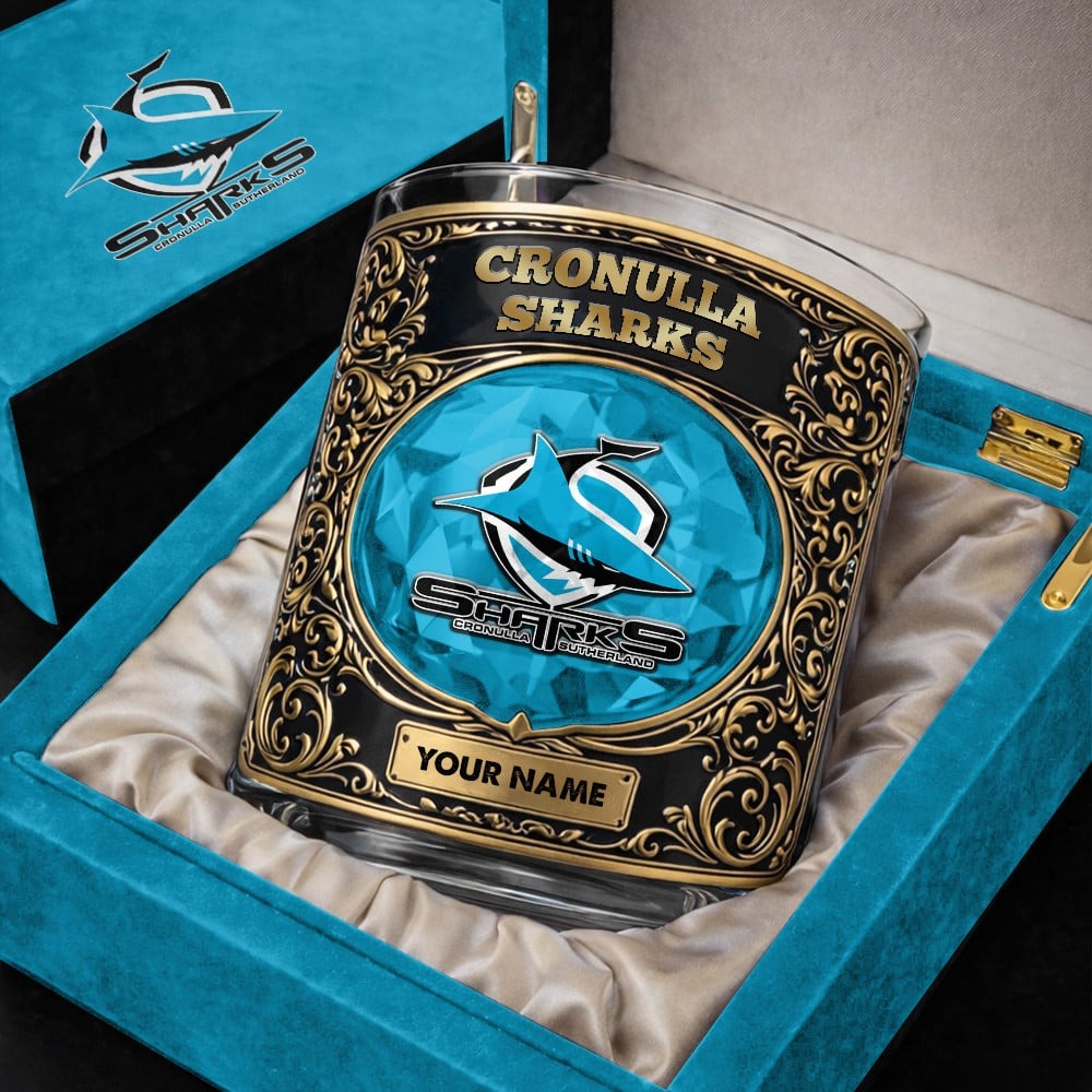 CS x NRL New Luxury Whiskey Glass Custom Name Gifts DDT TTTZ