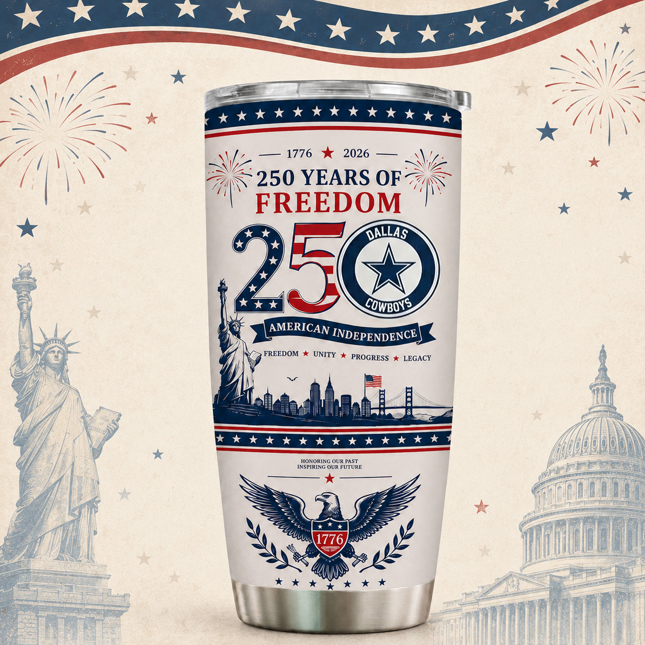 DC x NFL 250th Anniversary Special Tumbler for Football Fans 170626