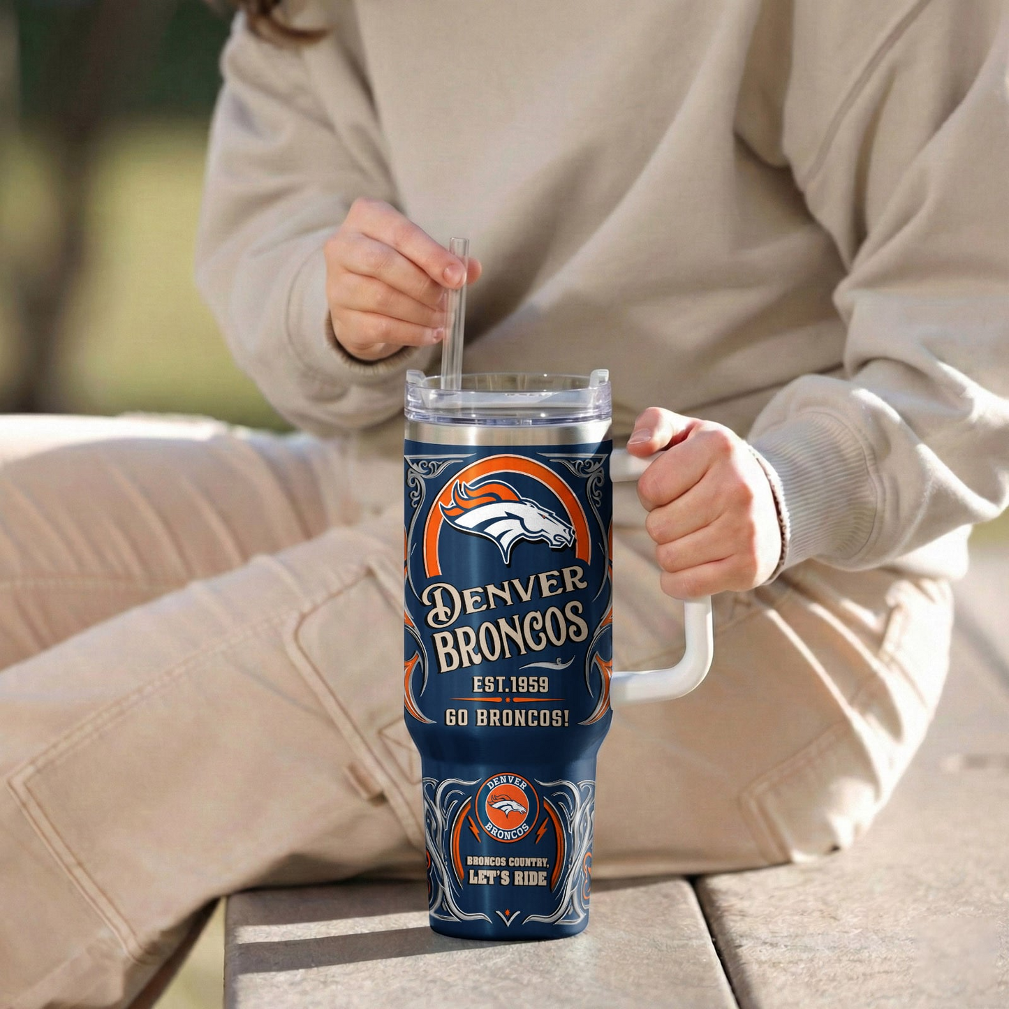 DEN x NFL Stainless Steel Tumble DatND DVT
