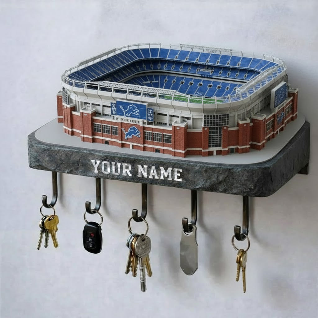 DL Stadium Premium NFL Wood Key Hanger DDT NHM