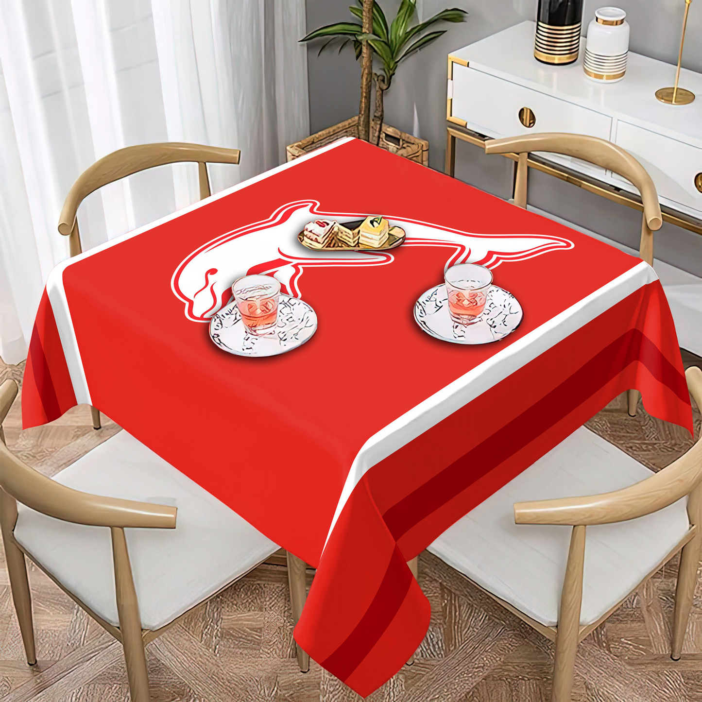 DOL Premium NRL Square Tablecloth For Fan NDT NHT