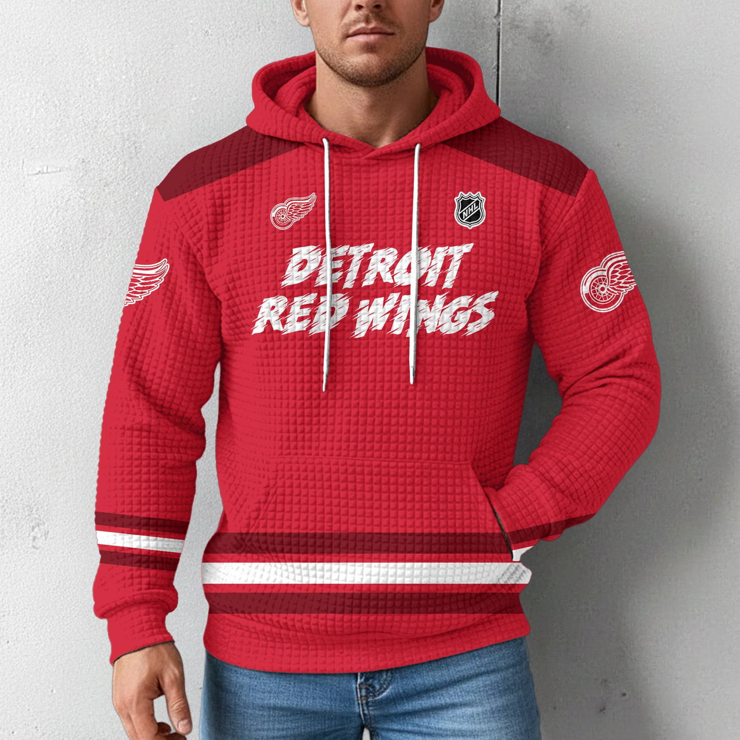 DRW Premium NHL Sorry Busy Hockey Waffle Hoodie DDT NTL