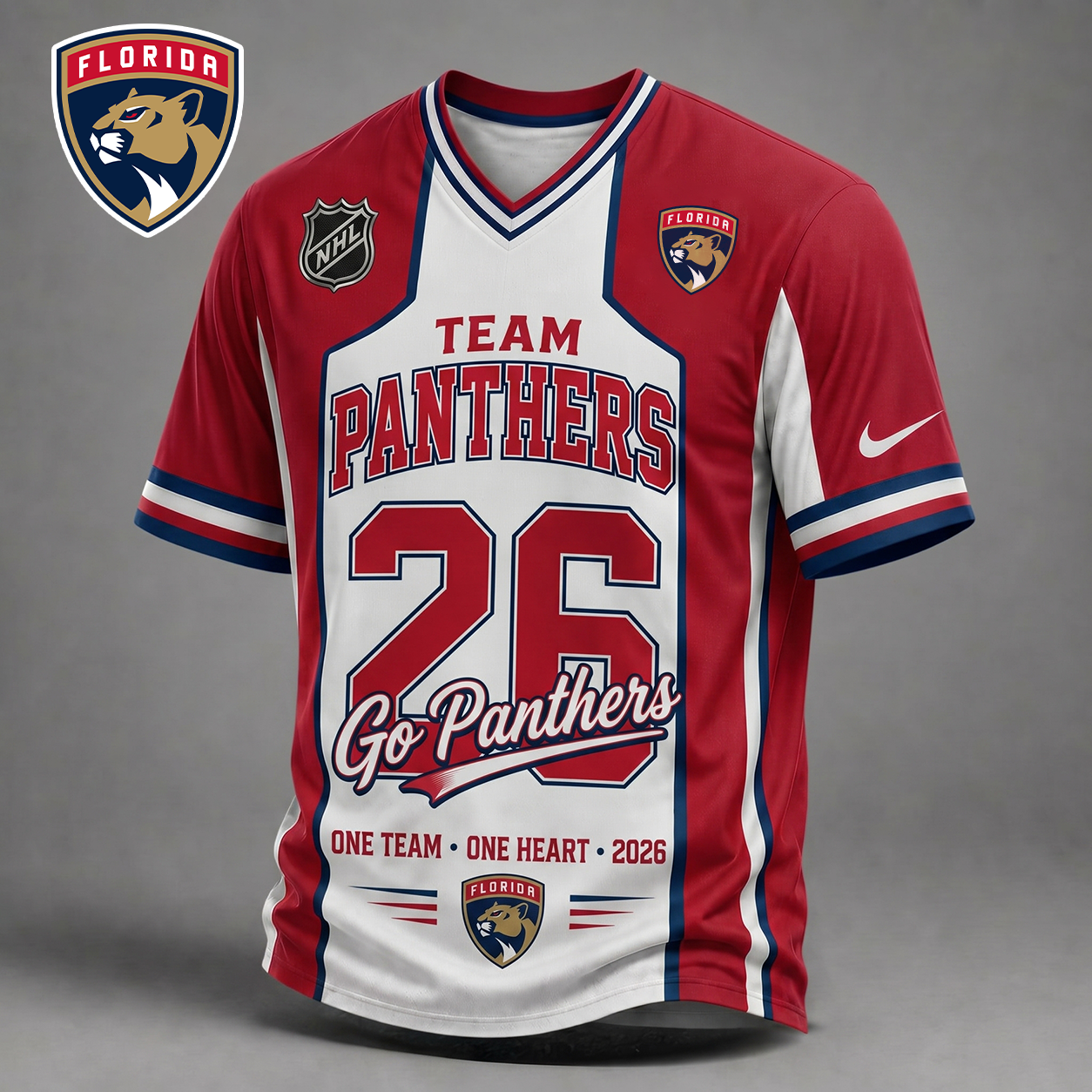 FP Premium NHL Team Pride V-Neck Jersey DDT 010626 HLPHUONG