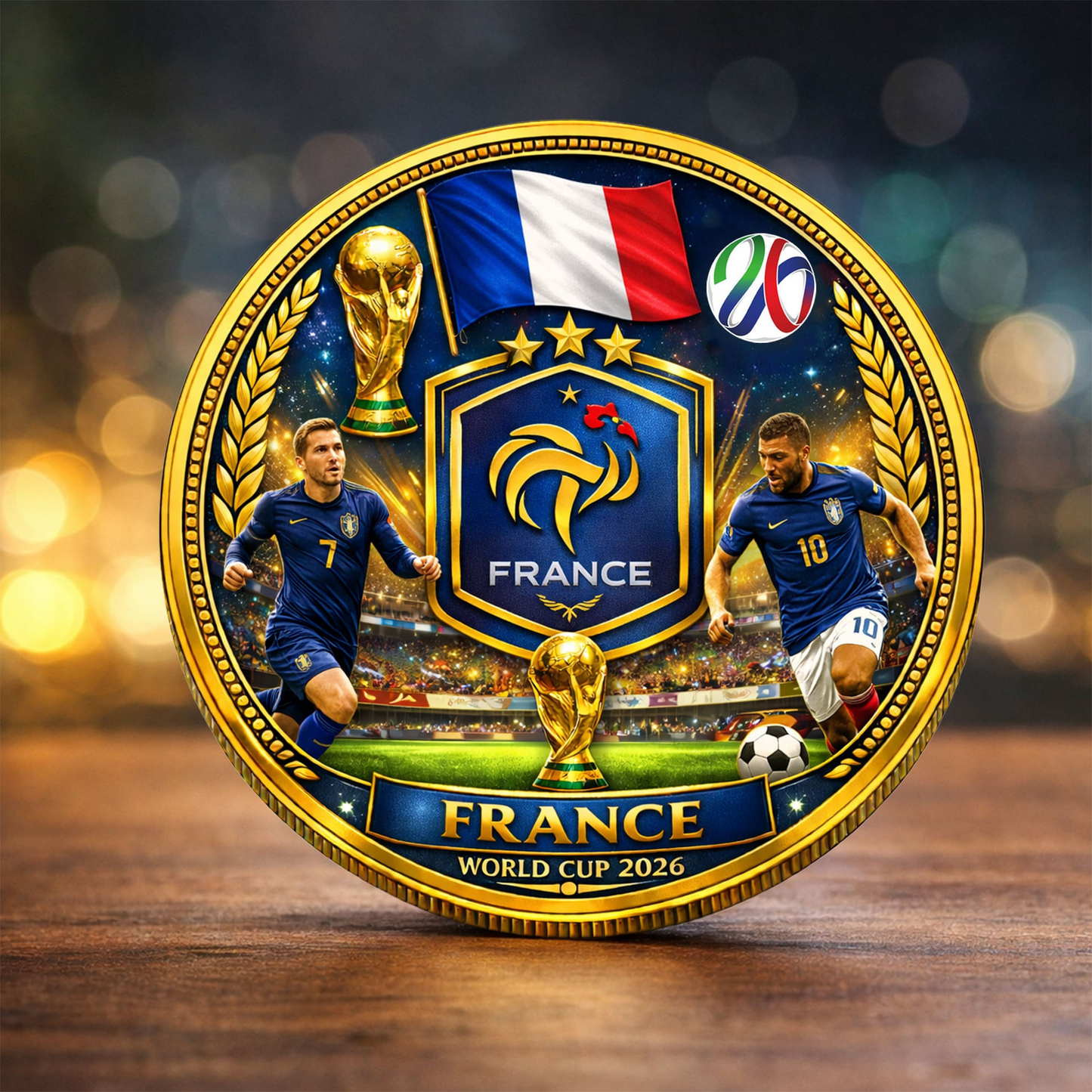 France Premium World Cup Commemorative Coin DDT CTND
