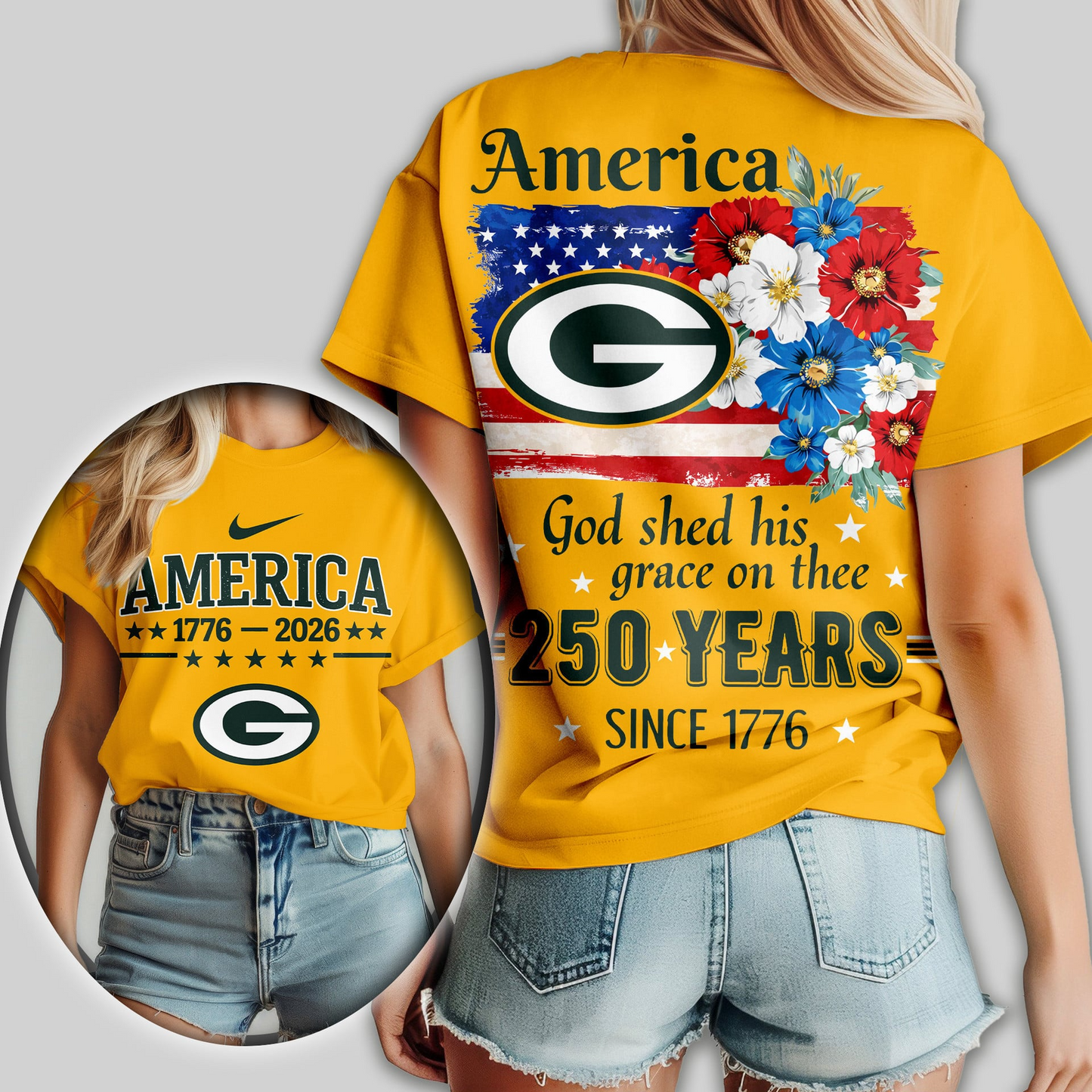 GBP Premium NFL America God Shed His Grace On Thee Women Shirt DDT NTL