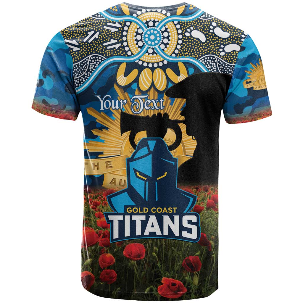 GLD x NRL Rugby ANZAC Day Women V-Neck T-Shirt Last Post Poppy We Will Remember Them DatND DVT