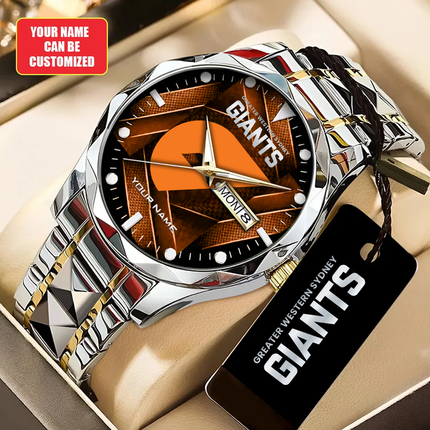 GWS x AFL Alloy Luxury Quartz Watch DATND TANTD