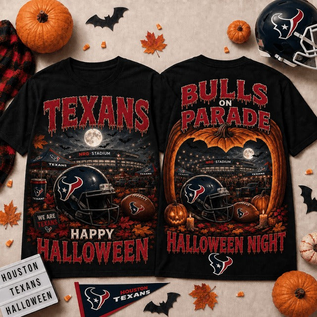 HT x NFL Halloween Custom Name T Shirt Gift For Fan