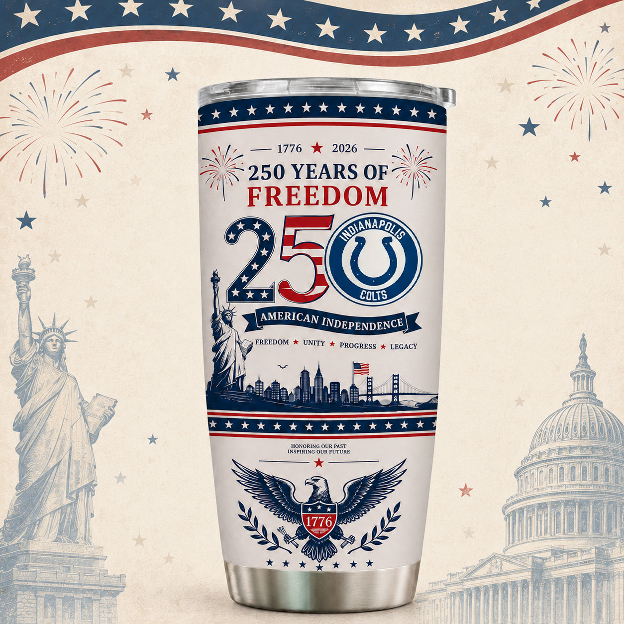 IC x NFL 250th Anniversary Special Tumbler for Football Fans 170626