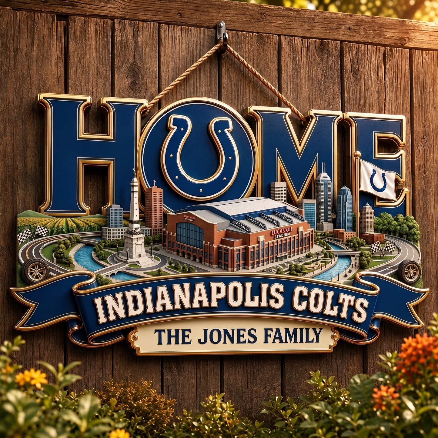 IC x NFL Team Home Metal Sìgn Custom Any Name Gifts For Home Decor