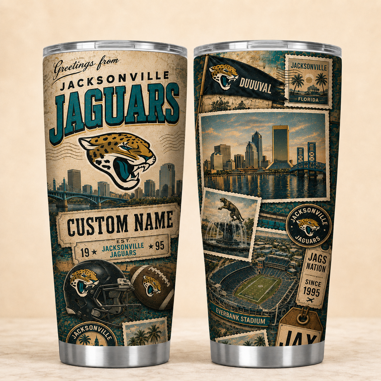 JJ Personalized Premium NFL Classic Tumbler 190626