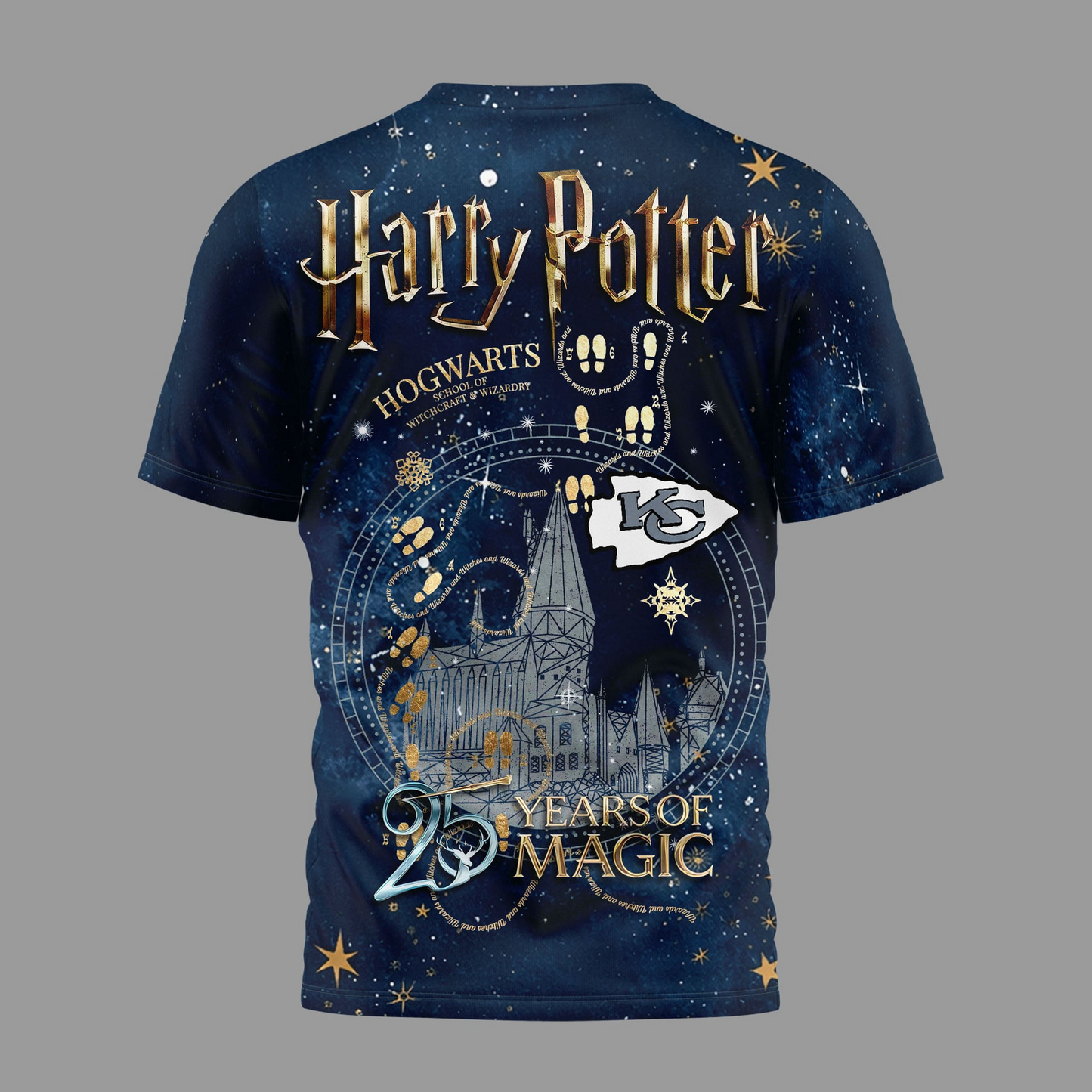 KCC Premium NFL Harry Potter 25 Years Of Magic 3D Shirt DDT CTND