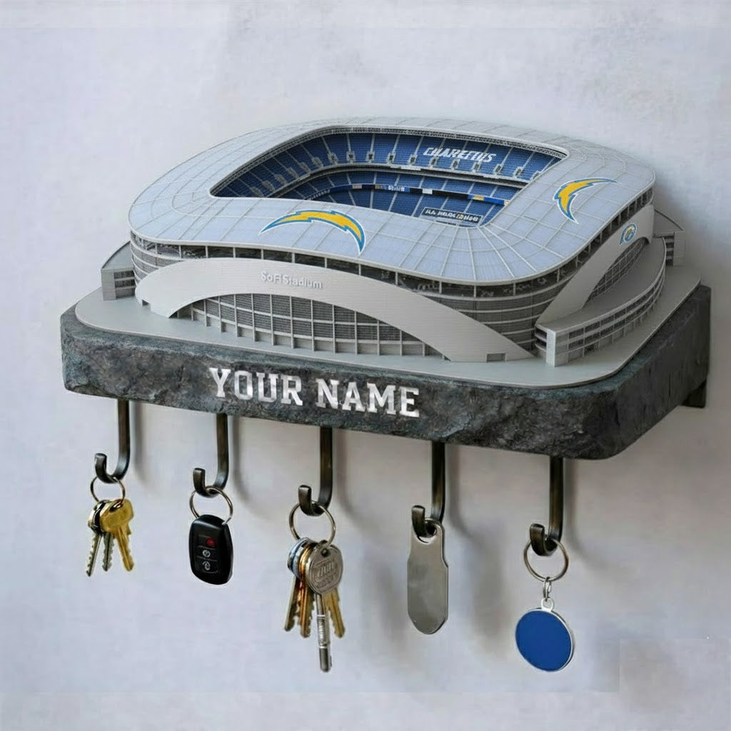 LAC Stadium Premium NFL Wood Key Hanger DDT NHM