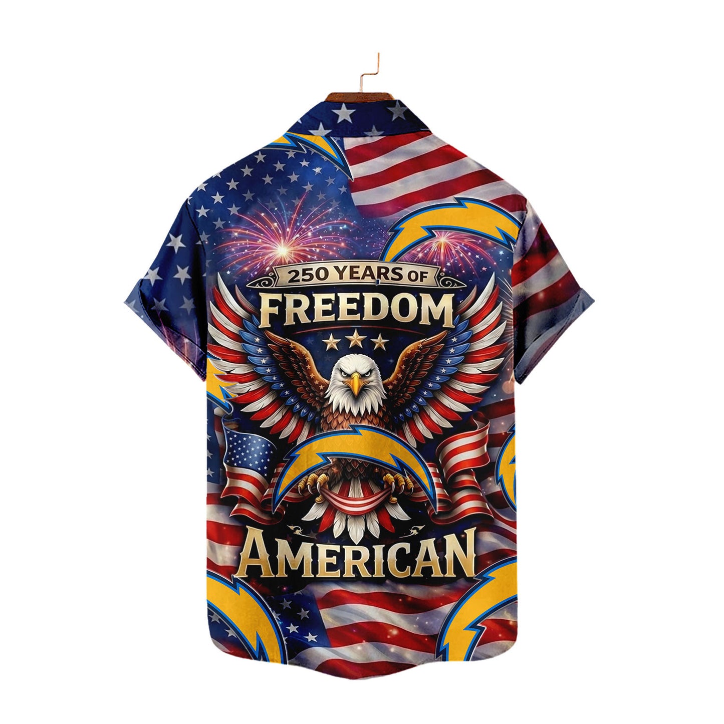 LAC x NFL America 250th Anniversary Eagles Hawaiian Shirt 090626