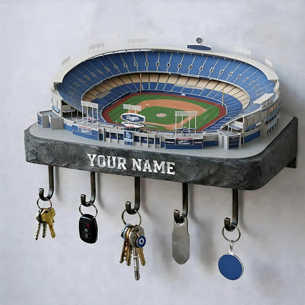 LAD Stadium Premium MLB Wood Key Hanger DDT NHM