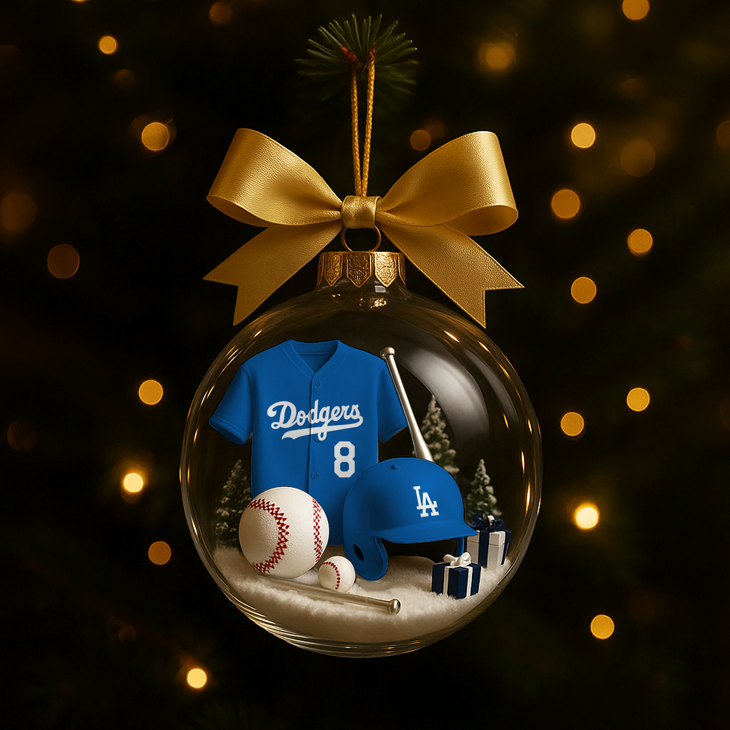 LAD x MLB Baseball Ornament Champions DATND TANTD
