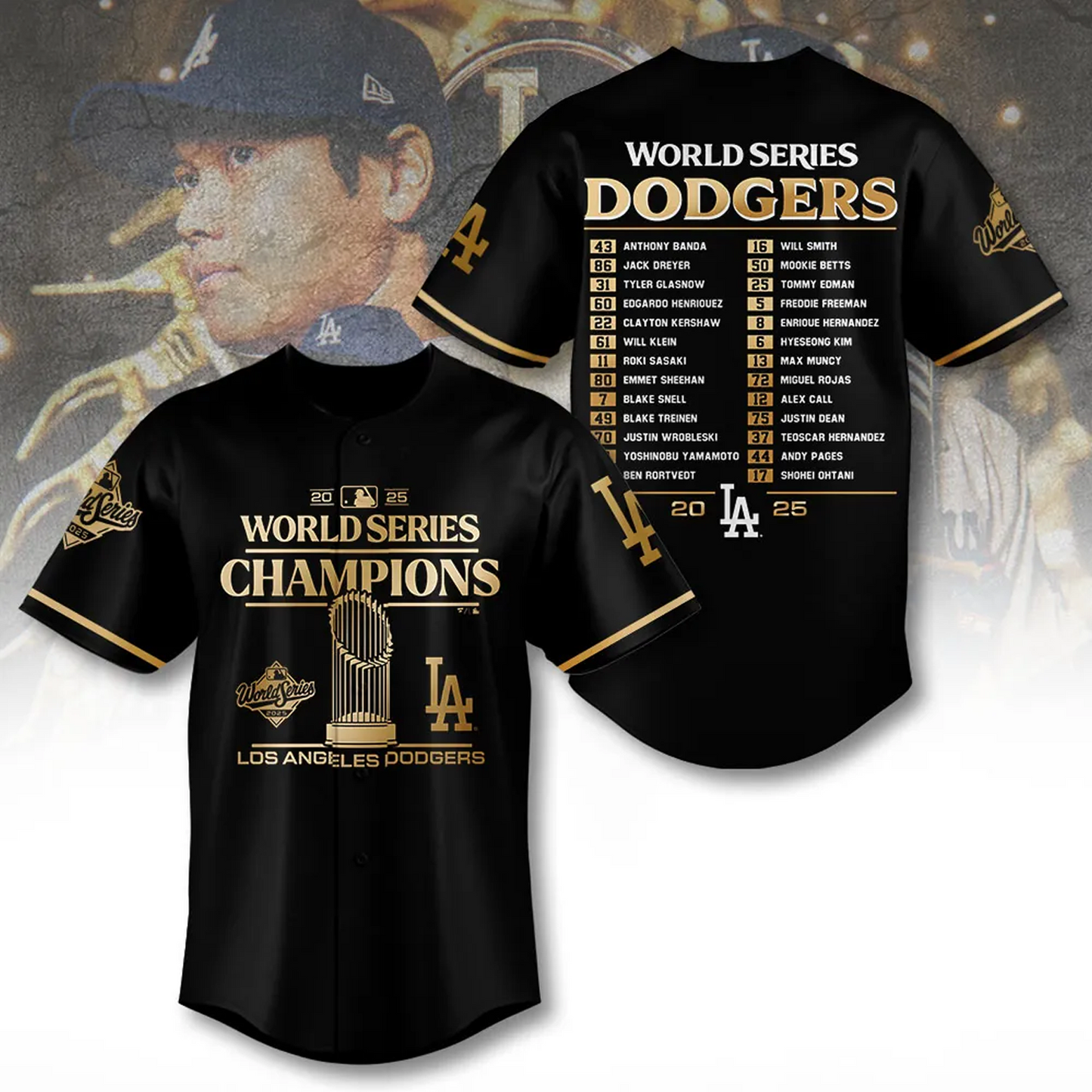 LAD x MLB World Series 2025 Baseball Jersey V5 DATND TANTD