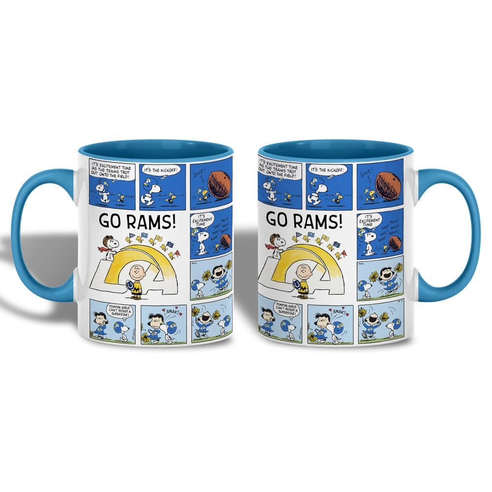 LAR Premium NFL Peanuts Comic Mug DDT CTND