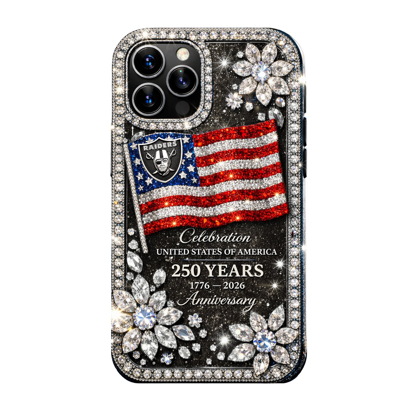LVR Premium NFL Celebration United States Of America 250 Years Luxury Phone Case DDT CTND