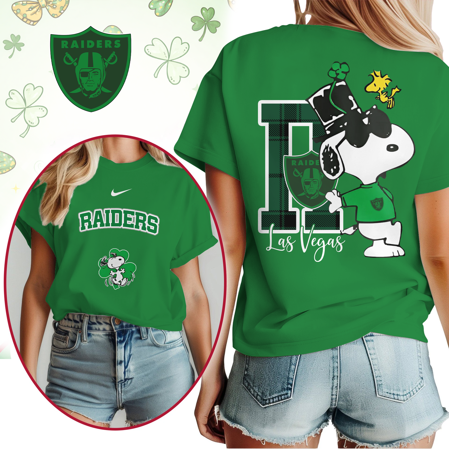 LVR Premium NFL Snoopy St. Patricks Day Shirt DDT NTL