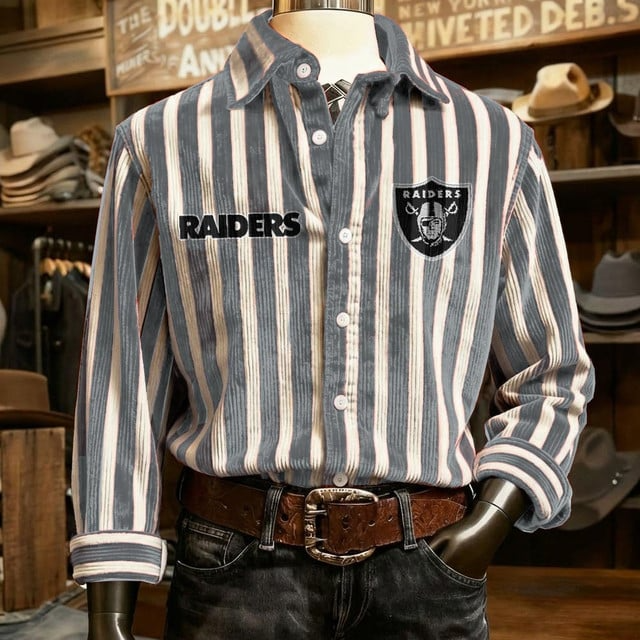 LVR x NFL Color Stripe Corduroy Shirt DDT NTL