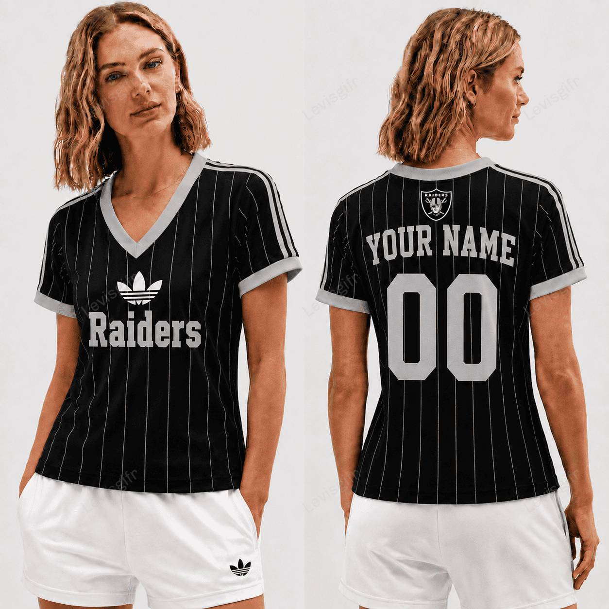 LVR x NFL Premium Women V-neck Shirt Personalized Gift For Fan